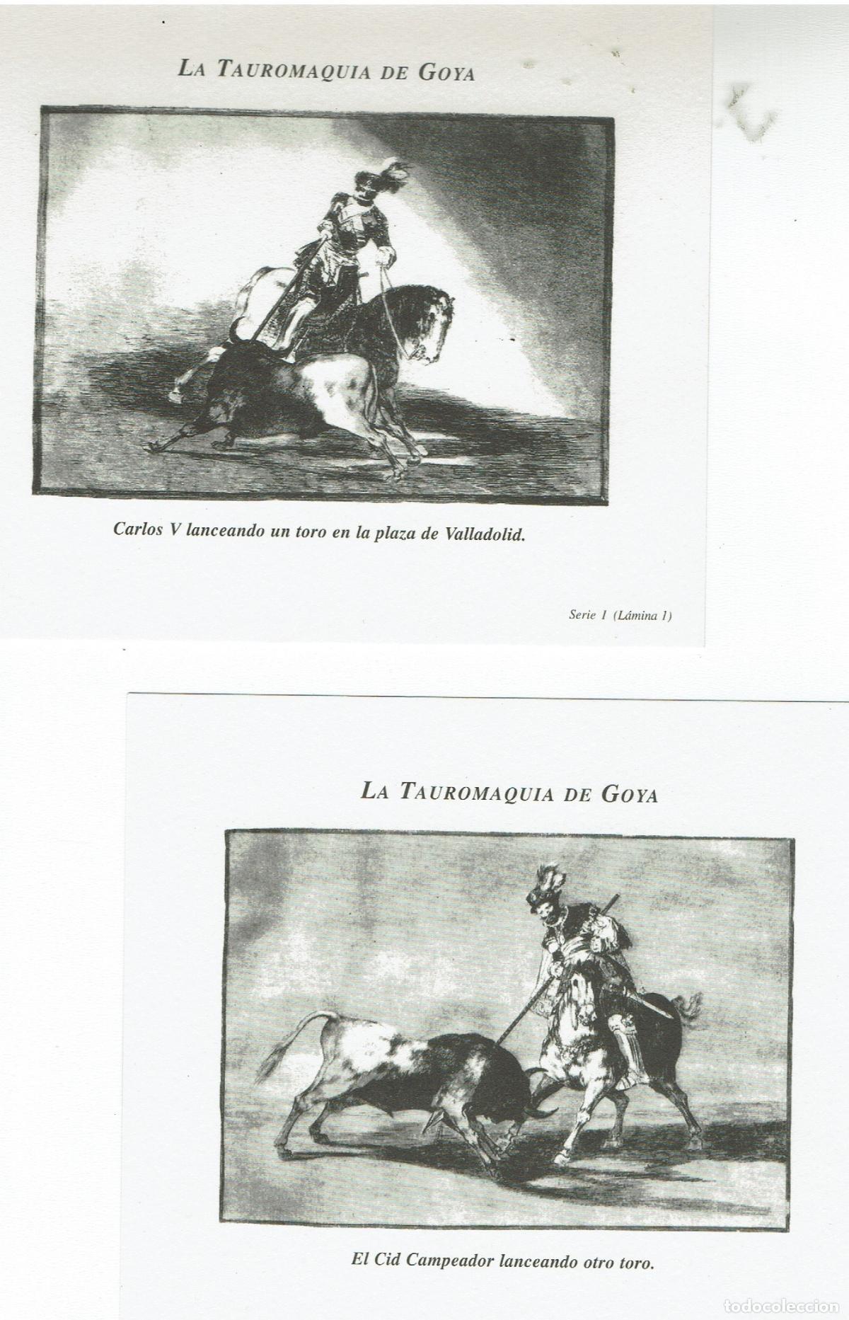 Vitolas de colecci&oacute;n: 10 HOJITAS TAUROMAQUIA DE GOYA DE CIGARCANARIA