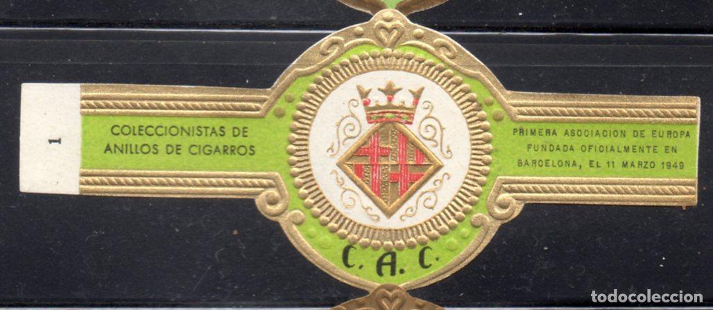 Vitolas de colecci&oacute;n: VITOLA CLASICA: 156002, COLECCIONISTAS DE ANILLOS DE CIGARROS, N&ordm; 1, C.A.C.