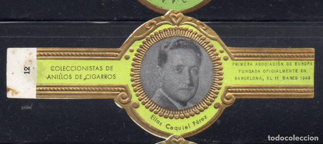 Vitolas de colecci&oacute;n: VITOLA CLASICA: 156007, COLECCIONISTAS DE ANILLOS DE CIGARROS, N&ordm; 12, ELIAS CEQUIEL