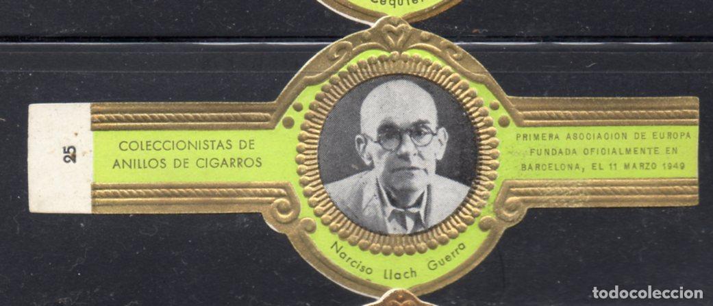 Vitolas de colecci&oacute;n: VITOLA CLASICA: 156008, COLECCIONISTAS DE ANILLOS DE CIGARROS, N&ordm; 25, NARCISO LLACH