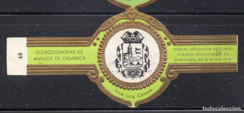 Vitolas de colecci&oacute;n: VITOLA CLASICA: 156012, COLECCIONISTAS DE ANILLOS DE CIGARROS, N&ordm; 48, JOSE LUIS CARASA