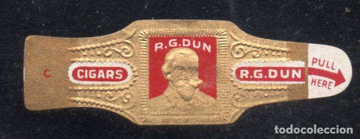 Vitolas de colecci&oacute;n: VITOLA CLASICA: 156017, TEMA HOMBRES U.S.A. - R.G. DUN.
