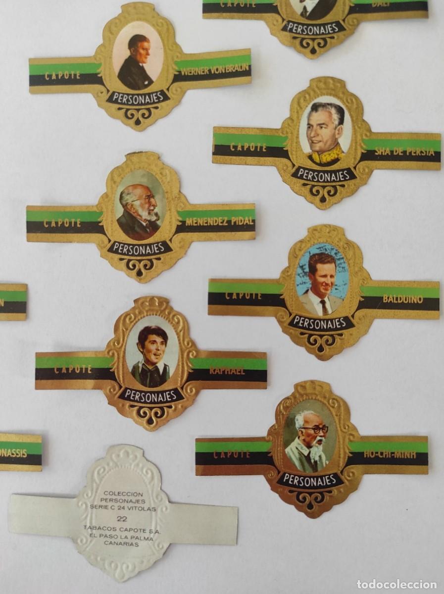 Vitolas de colecci&oacute;n: Lote de 19 Vitolas Antiguas de Personajes C&eacute;lebres