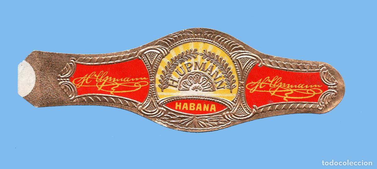 Vitolas de colecci&oacute;n: VITOLA CUBANA ANTIGUA - MARCA H. UPMANN - FORMATO T&Iacute;PICO DE LA MARCA
