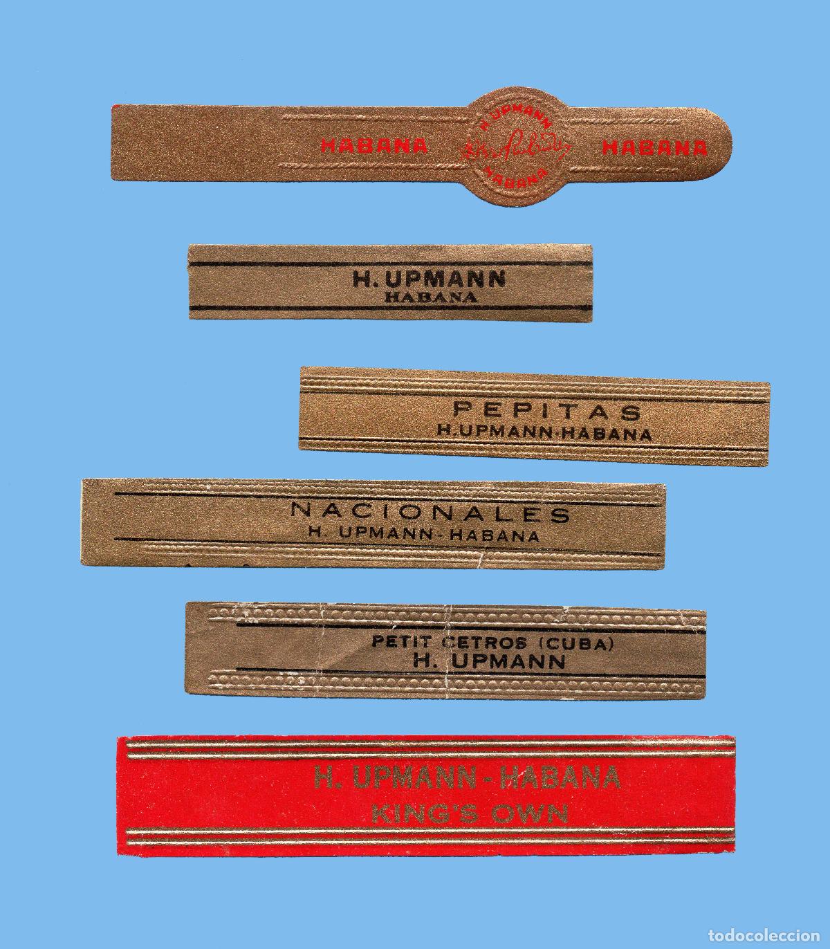 Vitolas de colecci&oacute;n: 6 VITOLAS CUBANAS ANTIGUAS - MARCA H. UPMANN