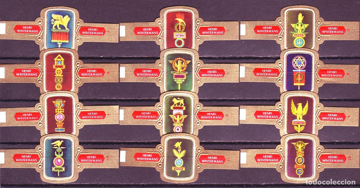 Vitolas de colecci&oacute;n: HENRI WINTERMANS, ESTANDARTES ROMANOS, 12 VITOLAS, SERIE COMPLETA.