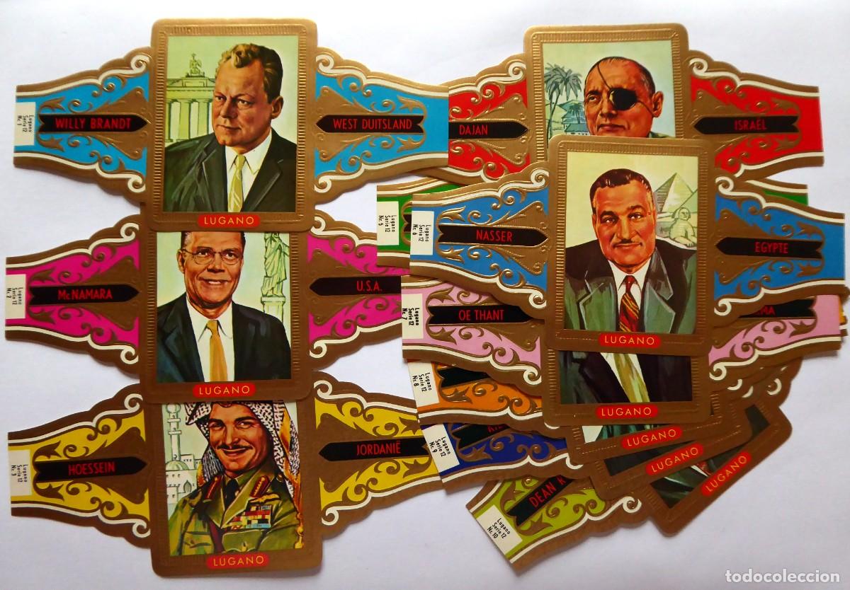 Vitolas de colecci&oacute;n: ▪️ LUGANO ▪️ POLITICOS ▪️ Serie 12 COMPLETA (10) ▪️ VITOLAS