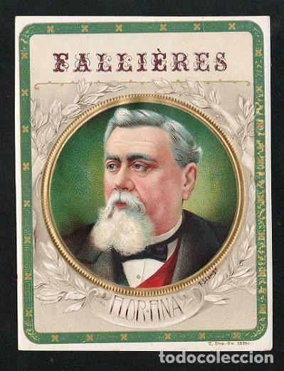 Vitolas de colecci&oacute;n: Vitola, original litograf&iacute;a. Antigua litograf&iacute;a de caja de tabacos. Falli&egrave;res.