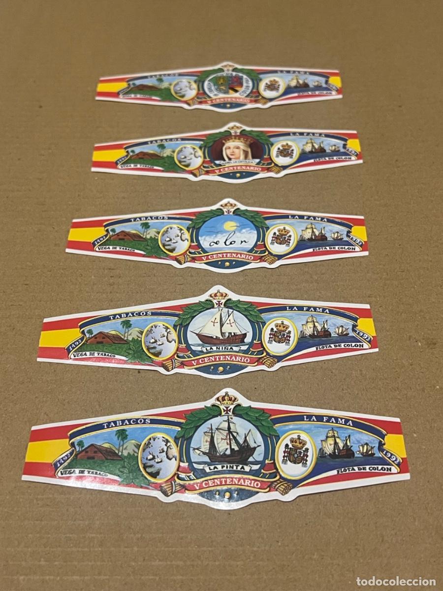 An&eacute;is de charuto de cole&ccedil;&atilde;o: 5 vitolas Quinto centenario Descubrimiento de America TABACOS LA FAMA