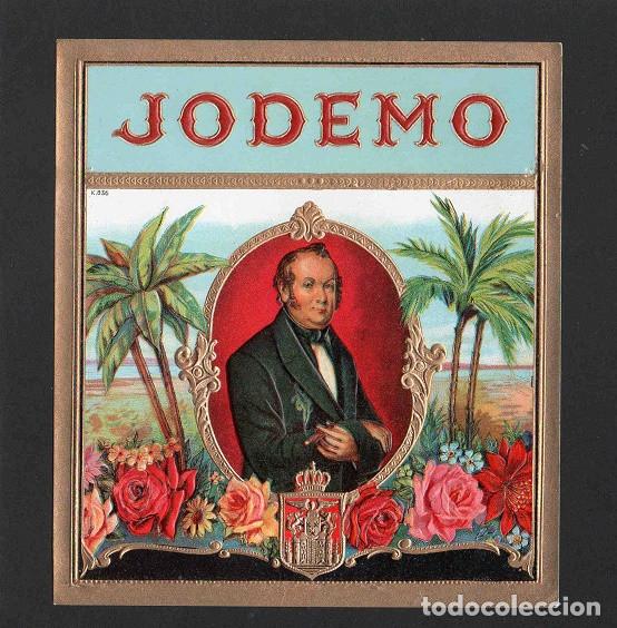 An&eacute;is de charuto de cole&ccedil;&atilde;o: Vitola, original litograf&iacute;a. Antigua litograf&iacute;a de caja de tabacos. Jodemo.