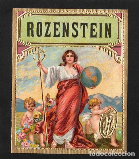 An&eacute;is de charuto de cole&ccedil;&atilde;o: Vitola, original litograf&iacute;a. Litograf&iacute;a tabaquera antigua. Rozestein.
