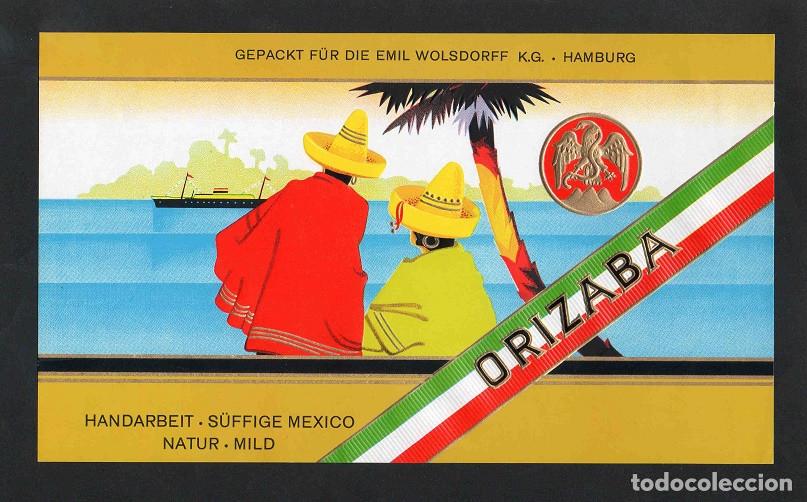 Vitolas de colecci&oacute;n: Vitola, original litograf&iacute;a. Antigua litograf&iacute;a de caja de tabacos. Orizaba (M&eacute;xico).