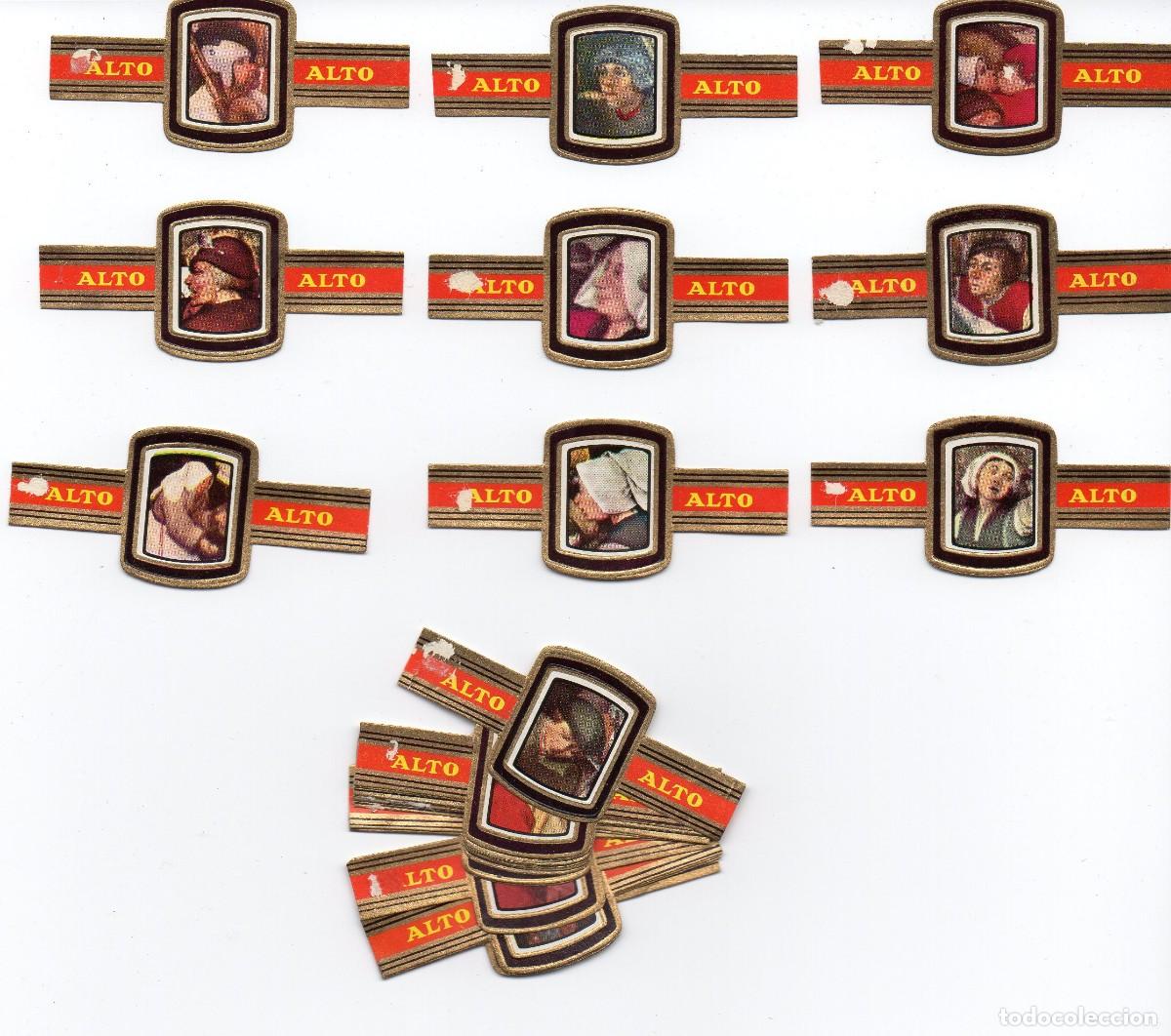 Vitolas de colecci&oacute;n: Vitolas Vijosefa. Serie completa Alto - Breughel (fragmentos) 24 vitolas.