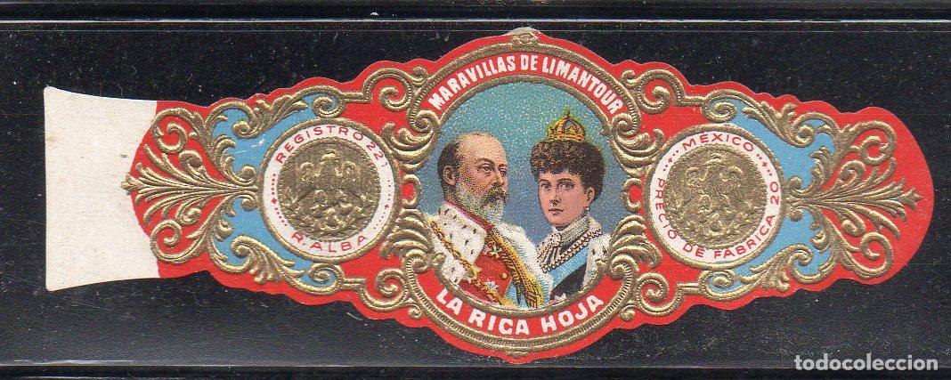 Vitolas de colecci&oacute;n: VITOLA CLASICA: 044030, CASA REAL INGLESA, EDUARDO VII Y ALEJANDRA, BORDE ROJO, CAT 760