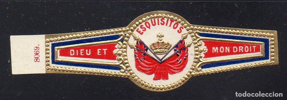 Vitolas de colecci&oacute;n: VITOLA CLASICA: 045012, TEMA BANDERAS, ESQUISITOS, DIEU ET MON DROIT, TALON 8069.