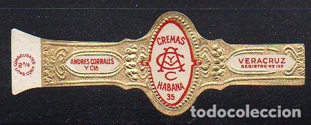 Vitolas de colecci&oacute;n: VITOLA CLASICA: 046007, CREMAS, HABANA 35, ANDRES CORRALES, MEXICO