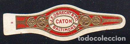 Vitolas de colecci&oacute;n: VITOLA CLASICA: 046012, CATON, J.F. OBRECHT & CO, BALTIMORE, ESTADOS UNIDOS.