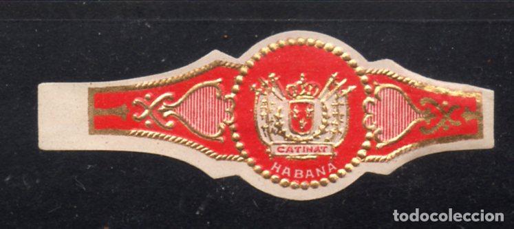 Vitolas de colecci&oacute;n: VITOLA CLASICA: 166004, TEMA BANDERAS, CATINAT, CUBA, PEQUE&Ntilde;A.