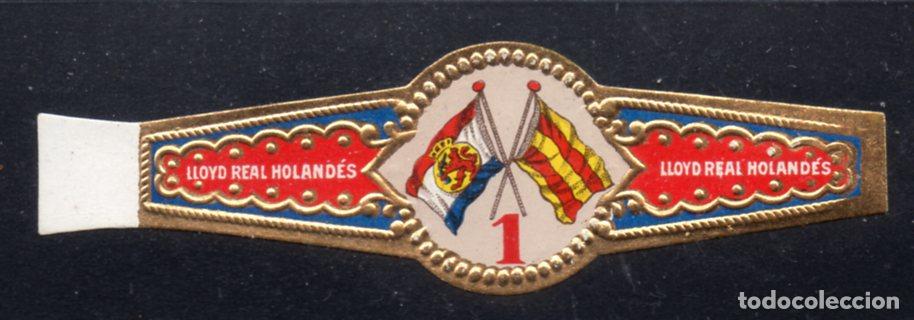 Vitolas de colecci&oacute;n: VITOLA CLASICA: 166005, TEMA BANDERAS, LLOYD REAL HOLANDES, N&ordm; 1