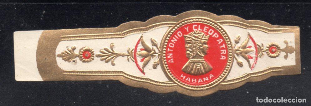 Vitolas de colecci&oacute;n: VITOLA CLASICA: 166019, TEMA MUJERES CUBA, ANTONIO Y CLEOPATRA, CUBA.