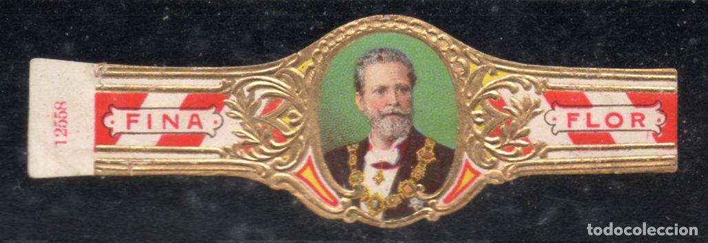 Vitolas de colecci&oacute;n: VITOLA CLASICA: 166025, TEMA HOMBRES MEXICO, TALON 12558, NUMEROS GRANDES, ANARANJADO.