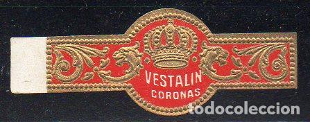 Vitolas de colecci&oacute;n: VITOLA CLASICA: 046026, TEMA CORONAS, CORONAS, VESTALIN, BELGICA.