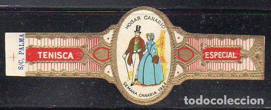 Vitolas de colecci&oacute;n: VITOLA CLASICA: 046029, TEMA MUJERES, TENISCA, LA PALMA, ISLAS CANARIAS.