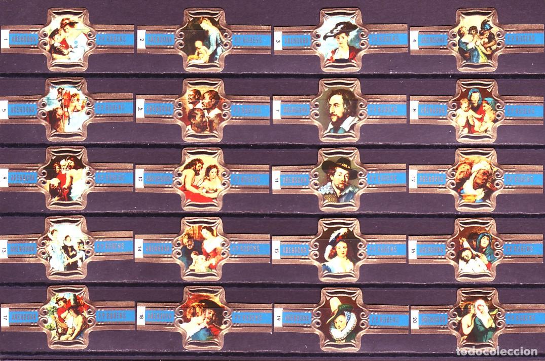 Vitolas de colecci&oacute;n: RUBENS, CUADROS DE RUBENS, F.P. AZUL, 20 VITOLAS, SERIE COMPLETA.