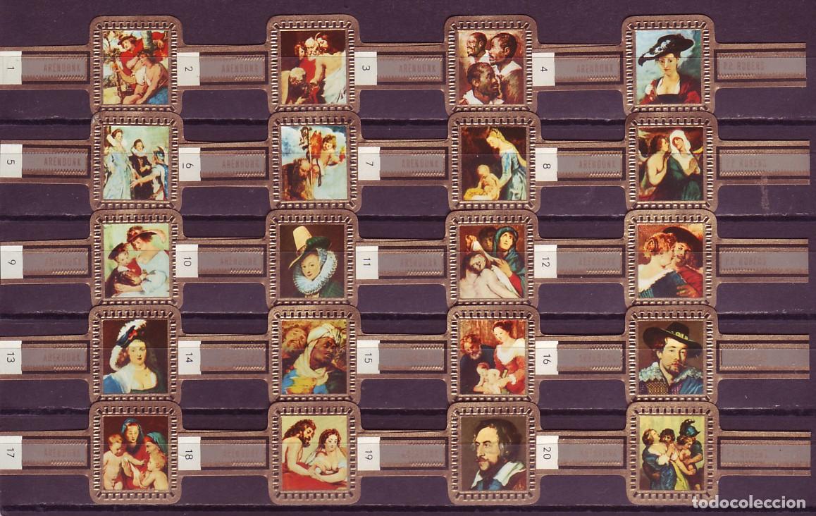 Vitolas de colecci&oacute;n: RUBENS, CUADROS DE RUBENS, GRIS, 20 VITOLAS, SERIE COMPLETA.