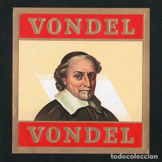 Vitolas de colecci&oacute;n: Vitola, original litograf&iacute;a. Antigua litograf&iacute;a de caja de tabacos. Joos van den Volden.