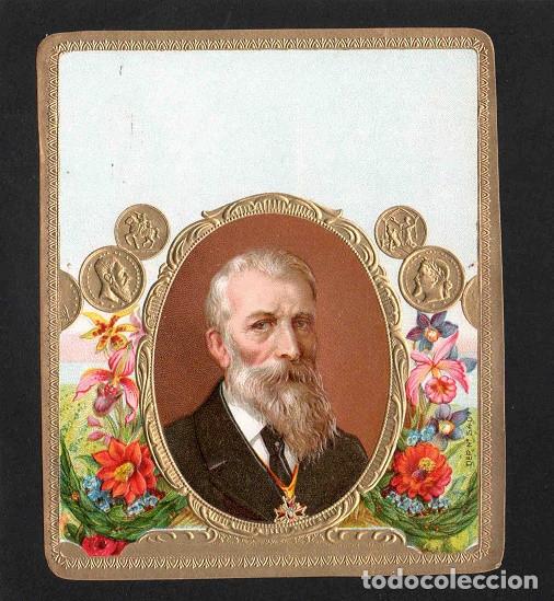 Vitolas de colecci&oacute;n: Vitola, original litograf&iacute;a. Antigua litograf&iacute;a de caja de tabacos. Henry Moissan (Untitled).