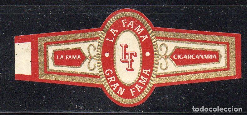 Vitolas de colecci&oacute;n: VITOLA CLASICA: 051028, LA FAMA, CIGARCANARIA, GRAN FAMA, ISLAS CANARIAS, BORDE ROJO