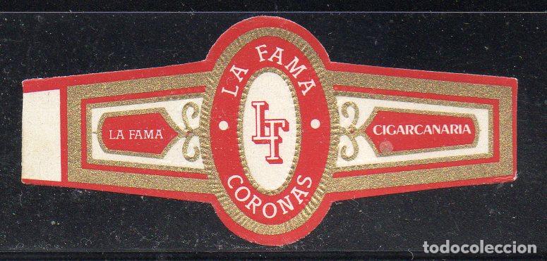 Vitolas de colecci&oacute;n: VITOLA CLASICA: 051029, LA FAMA, CIGARCANARIA, CORONAS, ISLAS CANARIAS, BORDE ROJO