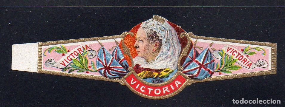 Vitolas de colecci&oacute;n: VITOLA CLASICA: 052003, CASA REAL INGLESA, REINA VICTORIA DE INGLATERRA, ROJO
