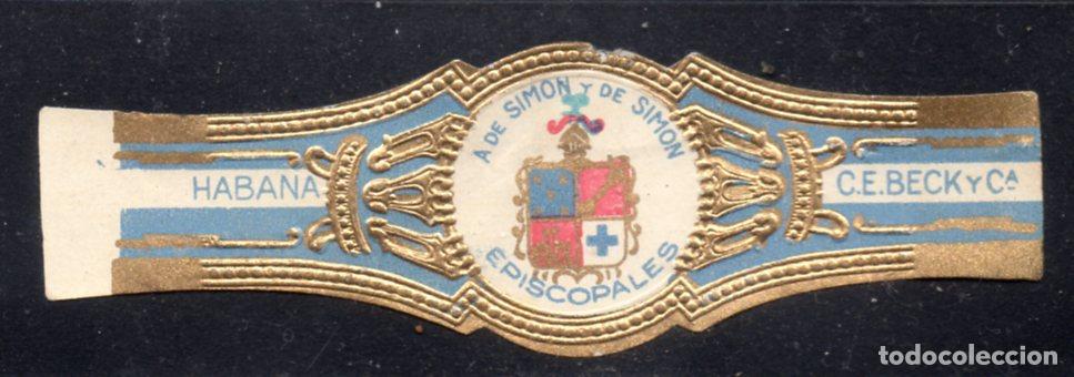 Vitolas de colecci&oacute;n: VITOLA CLASICA: 176002, TEMA ESCUDOS, CE. BECK Y C&ordf;, HABANA, CUBA.