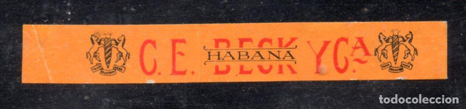 Vitolas de colecci&oacute;n: VITOLA CLASICA: 176029, C.E. BECK Y C&ordf;, CUBA.