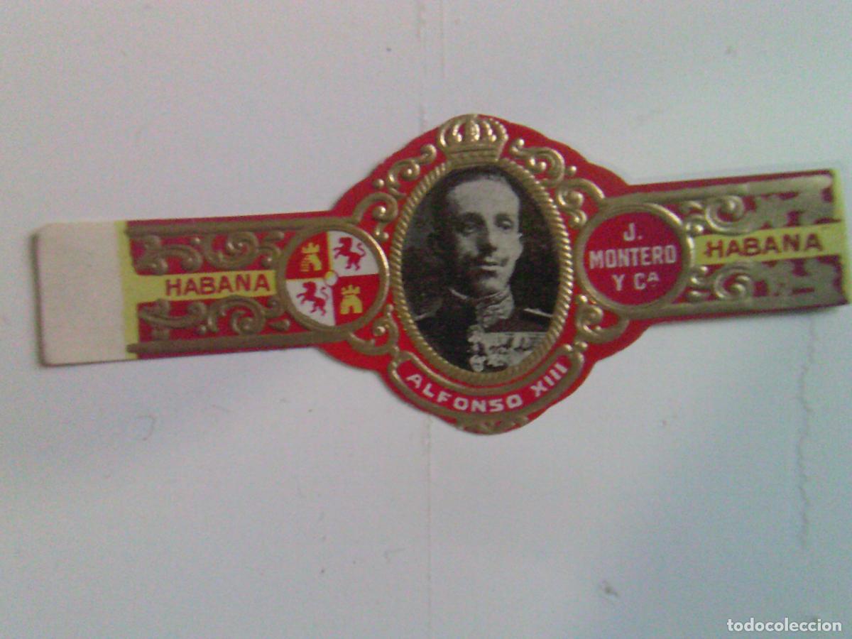Vitolas de colecci&oacute;n: Vitola antigua J. Montero Habana Alfonso XIII