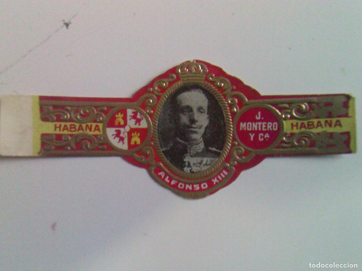 Vitolas de colecci&oacute;n: Vitola antigua J. Montero Habana Alfonso XIII