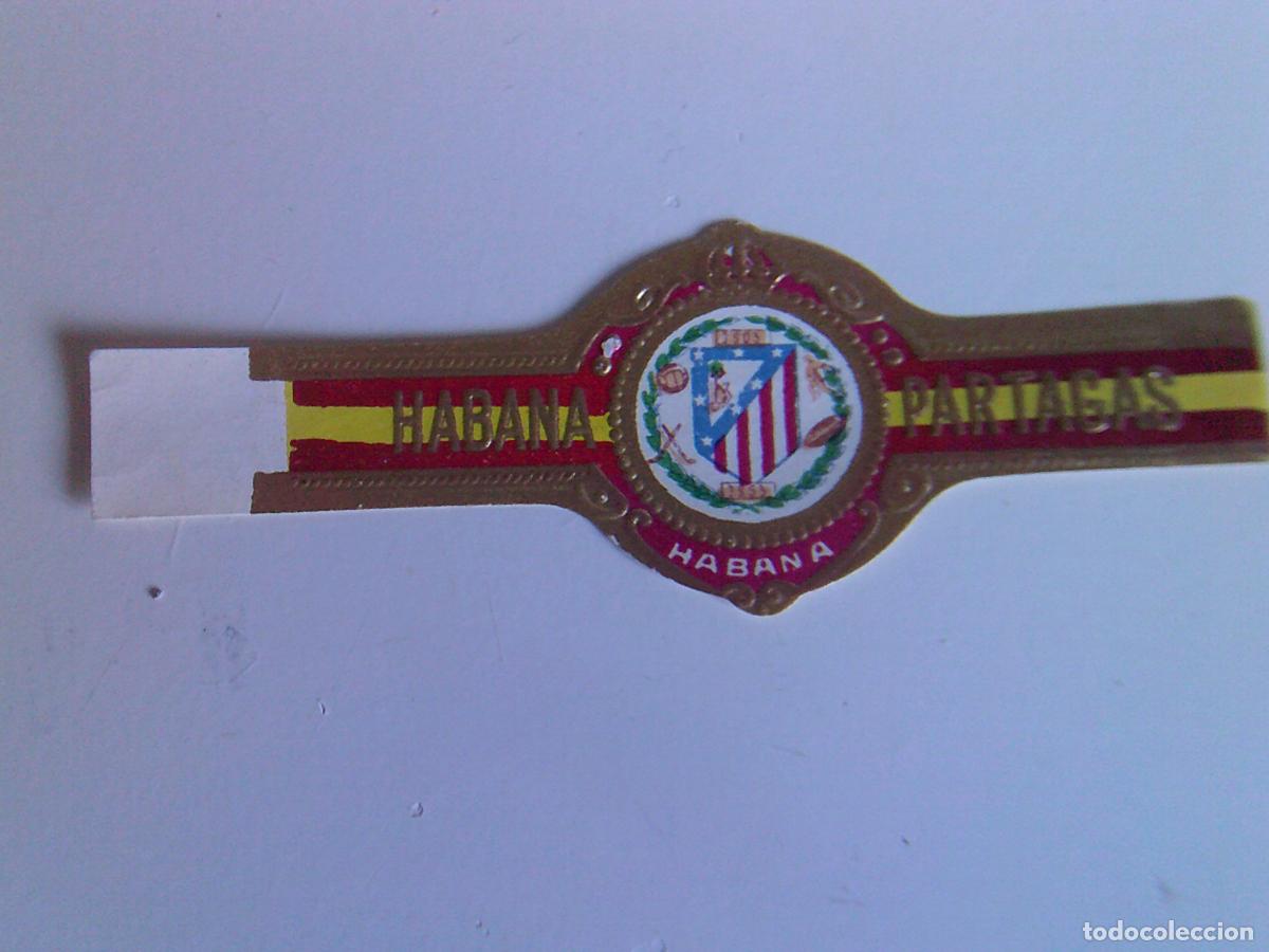 Vitolas de colecci&oacute;n: Vitola antigua Habana Partagas Atletico de Madrid