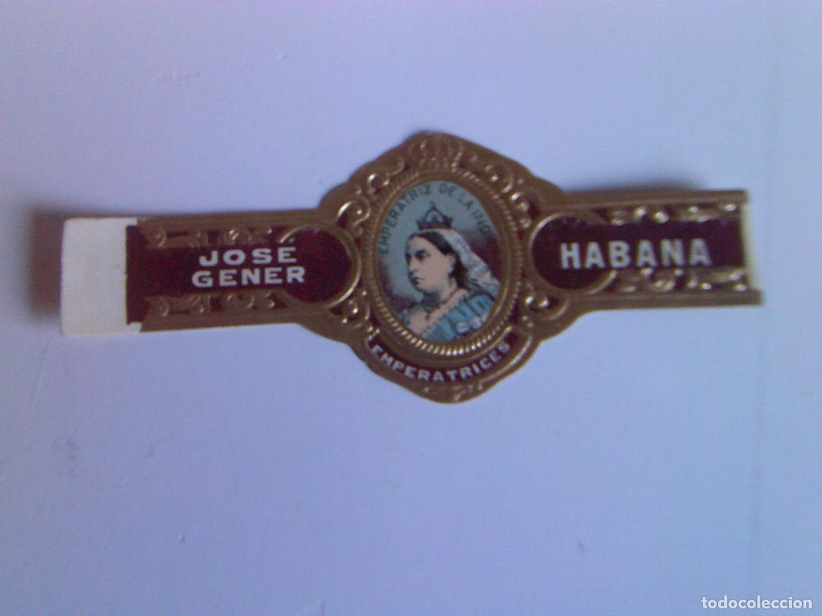 Vitolas de colecci&oacute;n: Vitola antigua Habana Jos&eacute; Gener Emperatrices