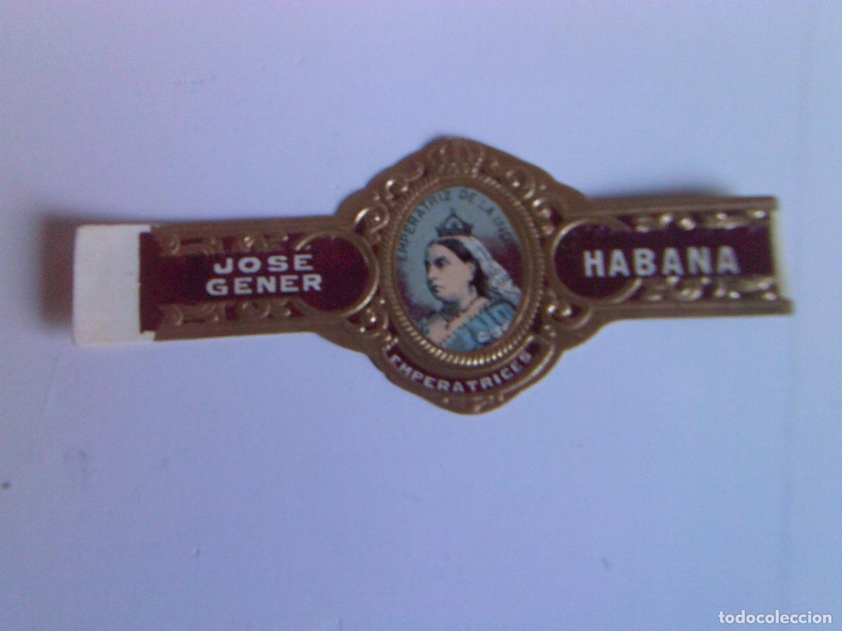 Vitolas de colecci&oacute;n: Vitola antigua Habana Jos&eacute; Gener Emperatrices