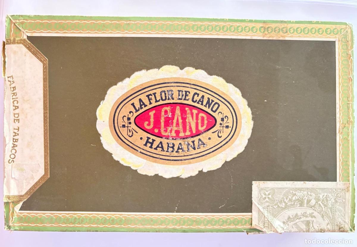 Vitolas de colecci&oacute;n: Colecci&oacute;n de m&aacute;s de 100 vitolas variadas en una caja de &rdquo;La flor de Cano&rdquo;
