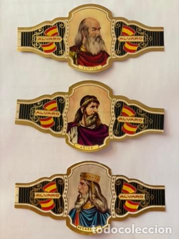Vitolas de colecci&oacute;n: lote de vitolas de 16 reyes de la marca ALVARO