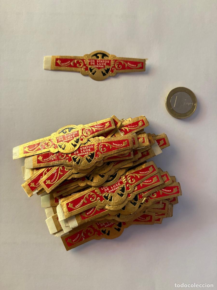 Vitolas de colecci&oacute;n: Lote de 156 vitolas de los Statos de luxe, Habana, en caja de puros