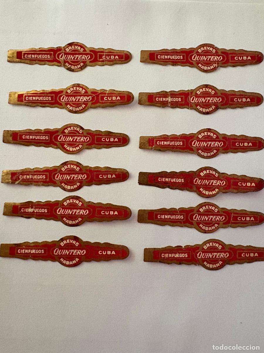 Vitolas de colecci&oacute;n: lote de 12 vitolas de Brevas Quintero