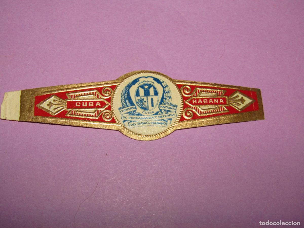 Vitolas de colecci&oacute;n: Antigua Vitola Puro COMISI&Oacute;N NACIONAL PROPAGANDA Y DEFENSA DEL TABACO HABANO A&ntilde;o 1950s.