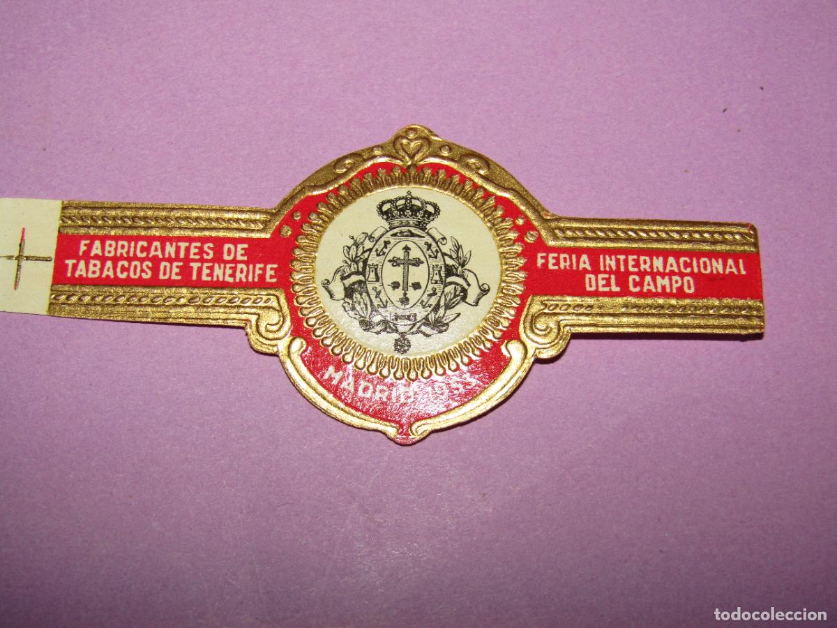 Vitolas de colecci&oacute;n: Antigua Vitola Puro Fabricantes Tabacos Tenerife FERIA INTERNACIONAL DEL CAMPO Madrid del A&ntilde;o 1953