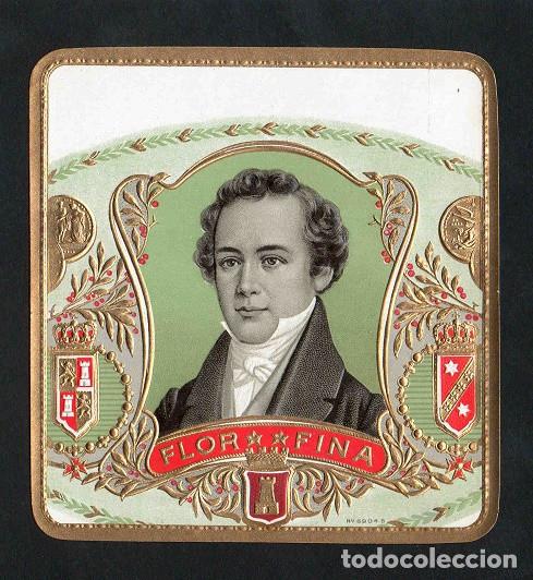 Vitolas de colecci&oacute;n: Vitola, original litograf&iacute;a. Antigua litograf&iacute;a de caja de tabacos. John Car (1772-1832) (Untitled).