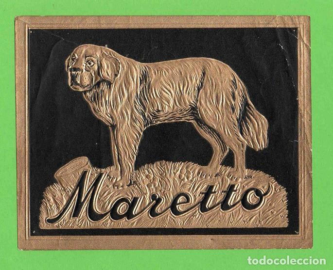 Vitolas de colecci&oacute;n: Vitola, original litograf&iacute;a. Antigua litograf&iacute;a de caja de tabacos. Maretto.
