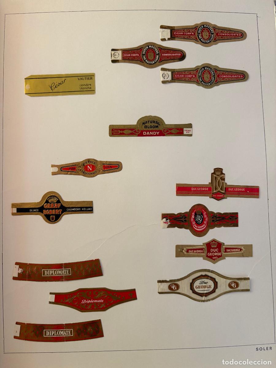 Vitolas de colecci&oacute;n: lote de 14 vitolas variadas de mitad del siglo XX